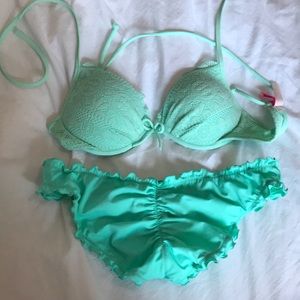 Teal victoria secret bikini